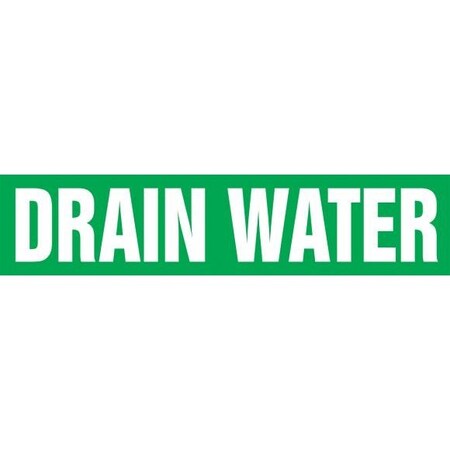 Accuform ASME ANSI PIPE MARKER DRAIN WATER RPK297CTE RPK297CTE